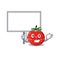 Sweet Mascot design of tomato kitchen timer bring a board