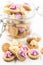 Sweet mini dessert cookies