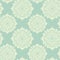 Sweet mint and beige monochrome kaleidoscopic background