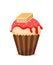 Sweet muffin or cupcake icon