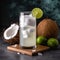 Sweet and Nutty Coconut Water with Fresh Lime