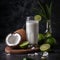 Sweet and Nutty Coconut Water with Fresh Lime