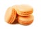 Sweet and orange french macaroons or macaron