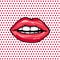 Sweet Pair of Glossy Vector Lips