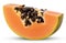Sweet papaya slice