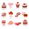 Sweet pastry icons