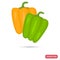 Sweet peppers color icon for web and mobile design