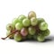 Sweet Perfection: White Background with Fresh Grapes