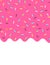 Sweet pink glaze and sprinkles background banner