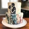 Sweet Portrait: A personalized cake featuring a hand-painted edible portrait, capturing a special moment or personality