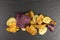 sweet potato and parsnip chips