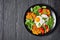 Sweet Potato rosti with Fried Eggs and Greens