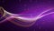 Sweet Purple Colorful Twisted Lines Shape With Sparkling Glitter Dust And Optical Light