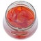 Sweet quince jam in glass jar