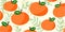 Sweet And Random Oranges Background Doodle Pattern