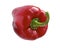 Sweet Red Peppers isolated. Pepper Bell