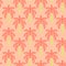 Sweet retro Palm trees icon. Seamless pattern regular repeat. Vector illustration on vintage orange background color