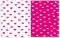 Sweet Romantic Seamless Pattern With Trace of Pink Lips Kisses.