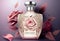 Sweet rose perfume , love romance gift anniversary. Generate Ai.