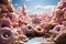A sweet scenario: floating donuts in an enchanted world., generative IA