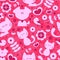 Sweet seamless pattern cute animals