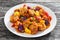 Sweet and Sour fried pork chunks with vegetables