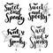 Sweet and spooky hand lettering