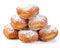 Sweet stack of beignets isolated on a white background, Generative AI
