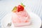 Sweet strawberry cake