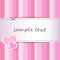 Sweet striped pink valentine day greeting card background - scrapbooking papers - sew