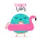 Sweet summer - cute ice cream, watermelon and donuts characters make fun