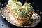 Sweet symphony Pistachio ice cream harmonizes with delicate pastry shells