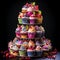 The Sweet Symphony: A Tower of Cupcakes Dancing in Harmony