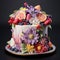 Sweet Symphony - Vibrant and Visually Stunning Cake
