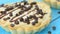 Sweet tartlet with peanut cream and chocolate