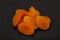 Sweet tasty dried apricot heap