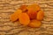 Sweet tasty dried apricot heap