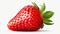 Sweet Temptation: Closeup of Strawberry Isolated on White Background