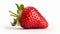 Sweet Temptation: Closeup of Strawberry Isolated on White Background