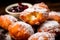 Sweet Temptation: Zeppole - Irresistible Deep-Fried Dough Balls with a Delicate Dusting of Powdered Sugar