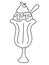 Sweet Treats - Cute Ice Cream Illustration for Children\\\'s Coloring Book