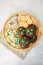 Sweet treats for St. Patricks day - Chocolate cookies, green pop