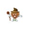 Sweet and tricky Witch gingerbread love cartoon character