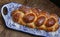 Sweet twist bread, typical of Brazilian bakery