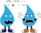 Sweet Waterdrop cartoon expressions collection