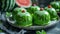 Sweet Watermelon Delights: Delicious Camel Sweets in Green Glaze --