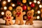 Sweet and Whimsical Gingerbread Men Decorations for a Festive Home.AI Generated