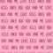 Sweet words seamless pattern