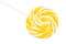 Sweet Yellow Spiral Lollipop