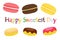 Sweetest day, october, macarons and donuts